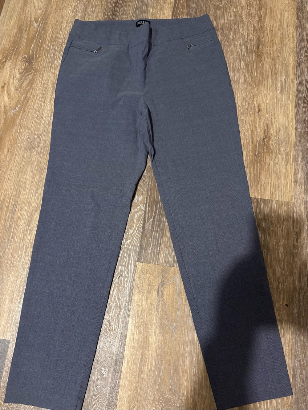Soho Apparel Gray Ribbed Dress Pants